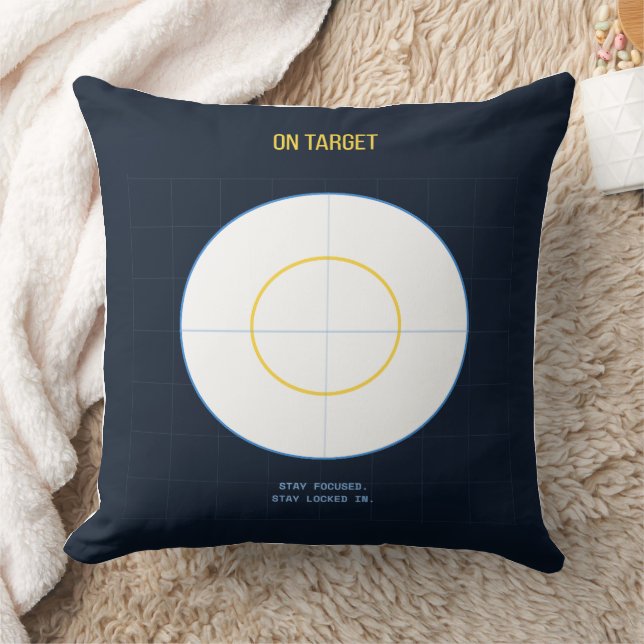 On Target — 90s Maximalist Throw Pillow | Retro  (Blanket)