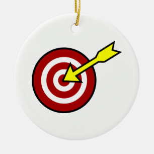 On Target Ceramic Tree Decoration