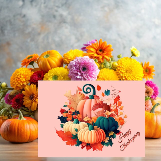 On Thanksgiving we give thanks Card (Creator Uploaded)