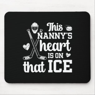 On That Ice Hockey Nanny Grandma Ice Hockey Player Mouse Pad