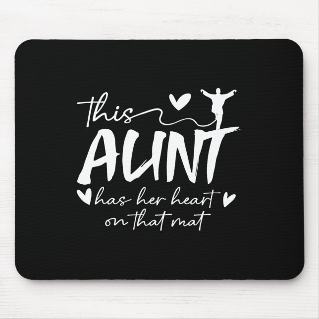 On That Mat Karate Aunt Karate Auntie 3  Mouse Pad (Front)