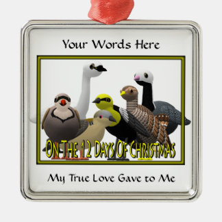 On the 12 Days of Christmas Metal Tree Decoration