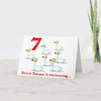 On the 7th Day of Christmas seven Swans a swimming