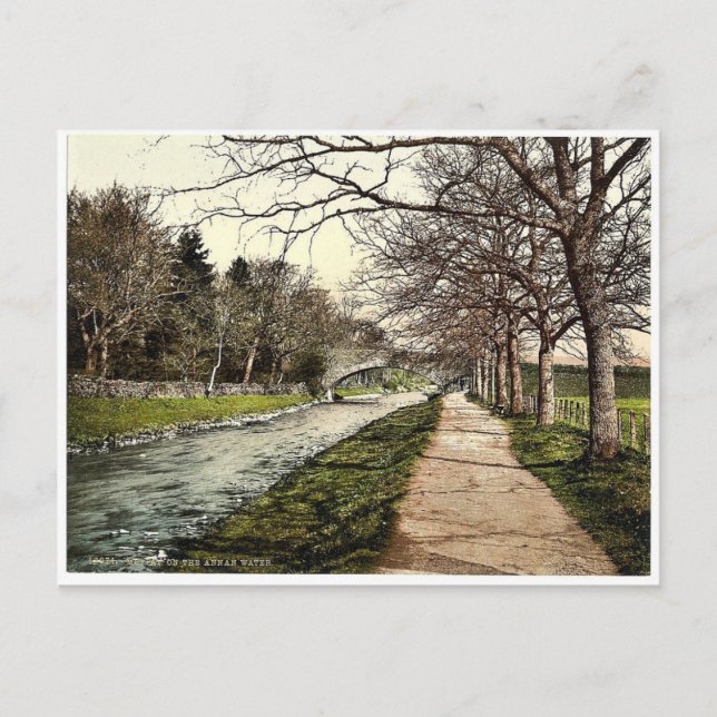 On the Annan water, Moffat, Scotland classic Photo Postcard (Front)