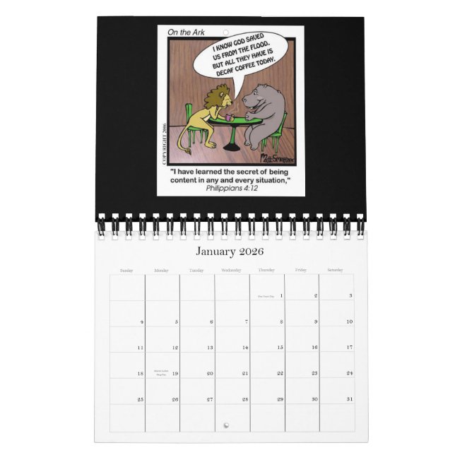 On The Ark Calendar (Jan 2026)