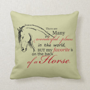 On the Back of a Horse Cushion