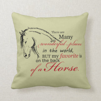 On the Back of a Horse Cushion
