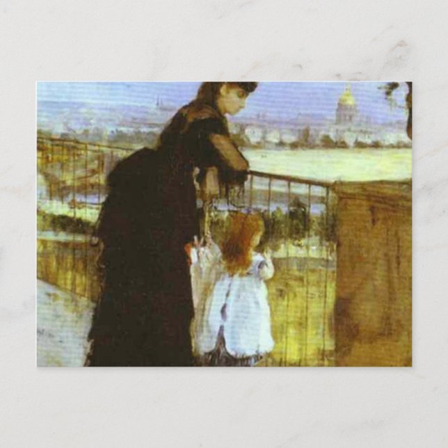 On The Balcony Postcard (Front)