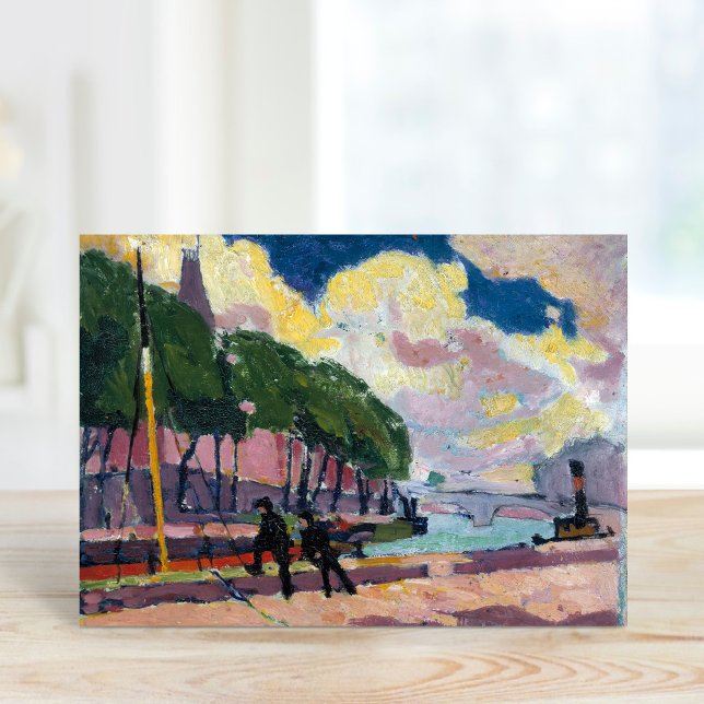 On the Banks of the Seine | Henry Lyman Saÿen Card (Creator Uploaded)