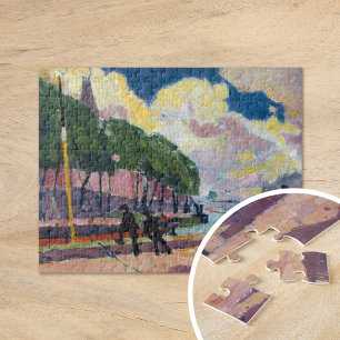 On the Banks of the Seine   Henry Lyman Saÿen Jigsaw Puzzle