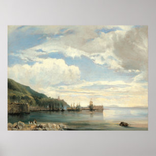 On the Bay of Naples - Fleury Fine Art Poster