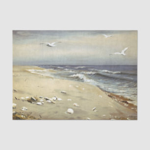 On the Beach by Fidelia Bridges Tissue Paper