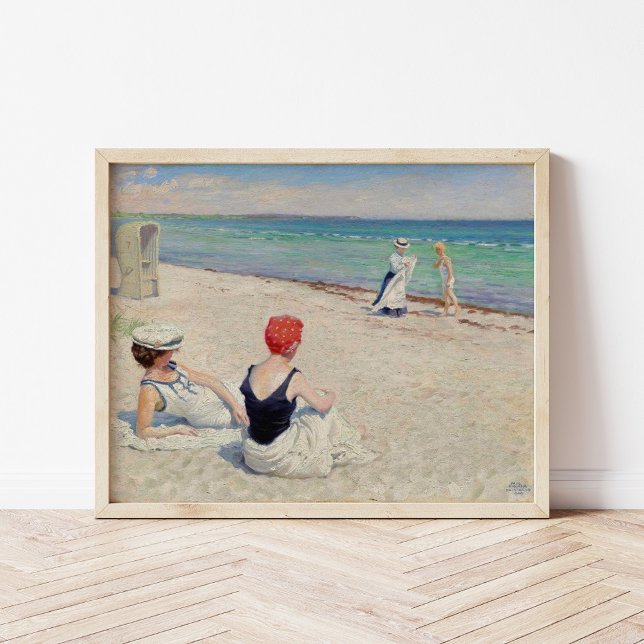 On the Beach, Falsterbro | Paul Fischer Poster (Creator Uploaded)