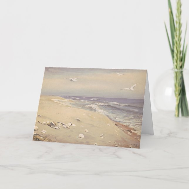 On the Beach | Fidelia Bridges Card (Front)