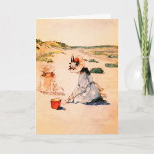 On the Beach. Mother's Day Fine Art Cards