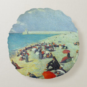 On The Beach Round Cushion