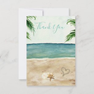 On The Beach Thank You Card