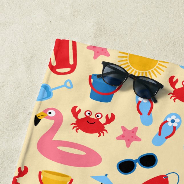 On the beach towel (In Situ)