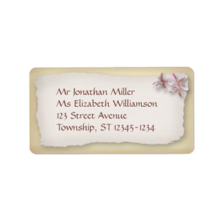 On the Beach Wedding Labels