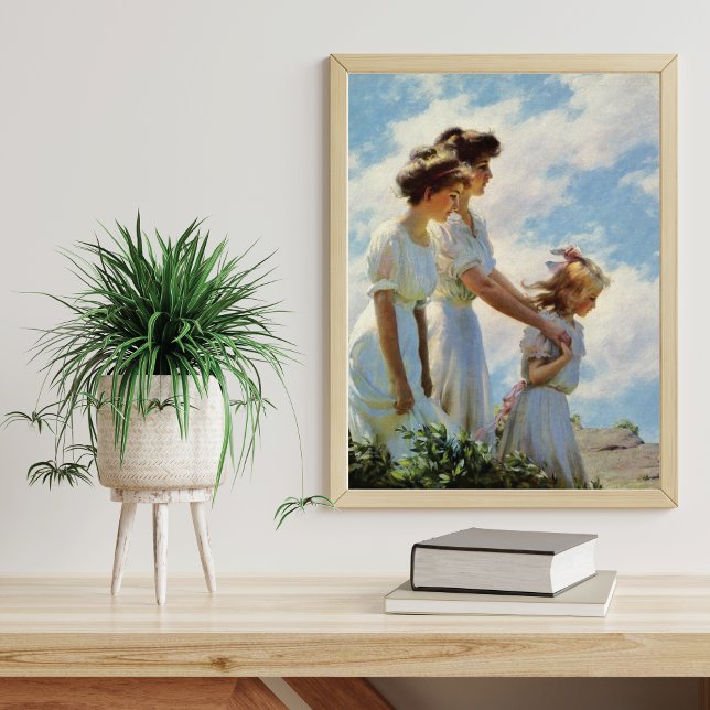 On the Cliff Charles Courtney Curran Poster (Creator Uploaded)