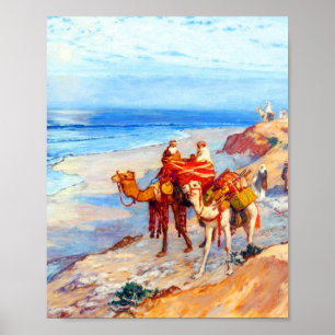 On the coast of Tangier the Atlantic Poster