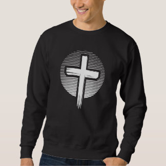 On the Cross Mens Sweatshirt
