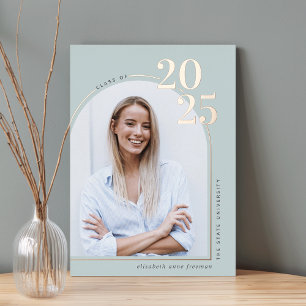 On The Curve Foil Graduation Announcement