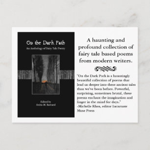 On the Dark Path Fairy Tale Poetry Postcard
