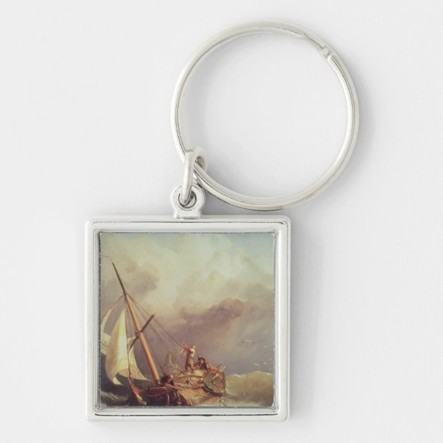 On the Dogger Bank, 1846 Key Ring (Front)