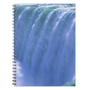On the Edge of Powerful Niagara Falls, New York Spiral Notebook