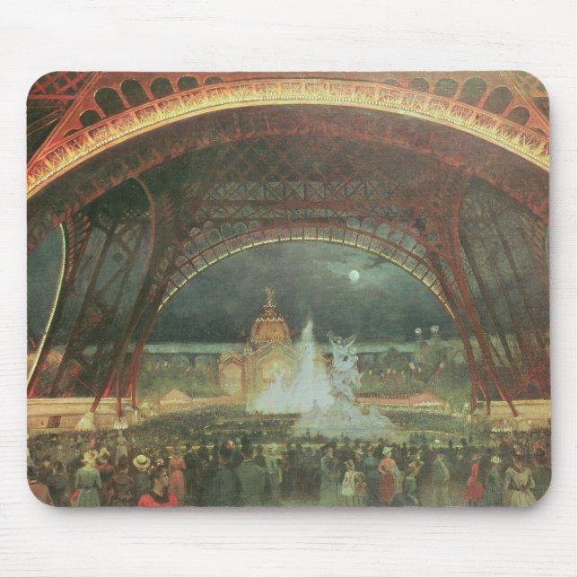 On the esplanade of the Champs de Mars Mouse Pad (Front)