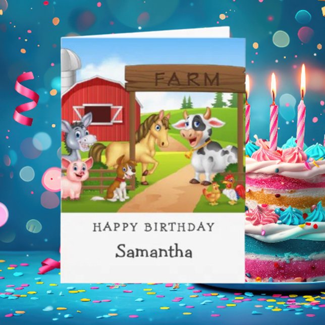 On The Farm 1st Birthday Card (Moo-ve on over to get your hands on this fabulous card and make someone's day truly special!)