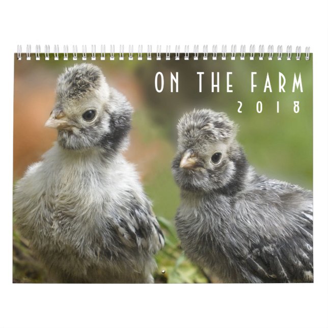 On the Farm 2018 Loveable Barnyard Animals Calendar (Cover)