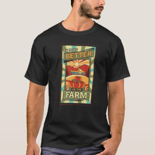 On The Farm Local Farmer Rancher Retrovintage T-Shirt