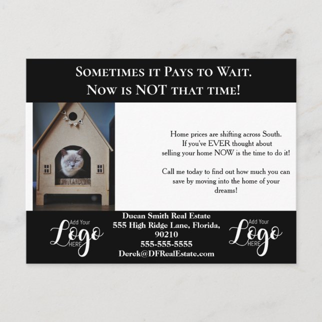 On the Fence Real Estate Postcards Flyer (Front)