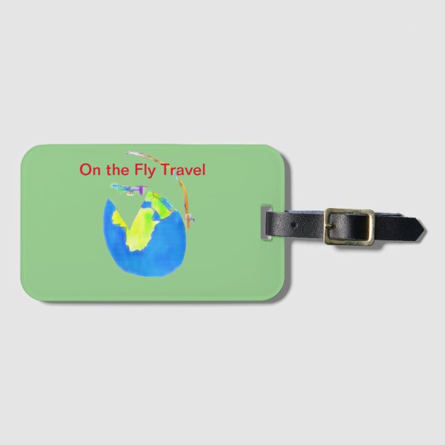 On the Fly Travel Luggage Tag (Front Horizontal)