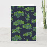 On the Go Blue & Green Moving Vehicles Cars Boys