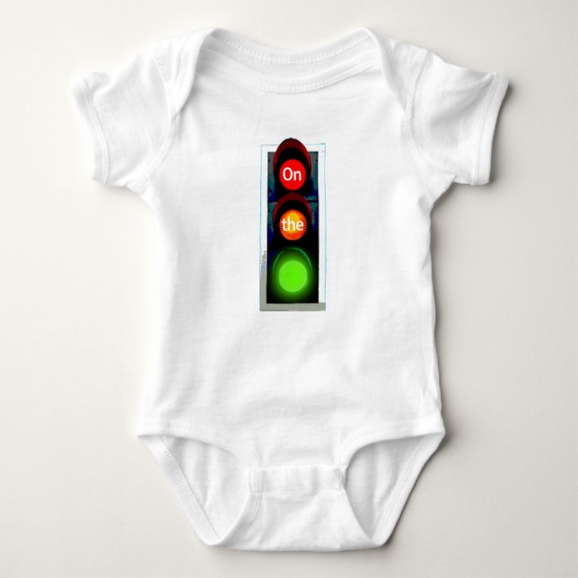 On the Go - Traffic Lights Baby Bodysuit (Front)