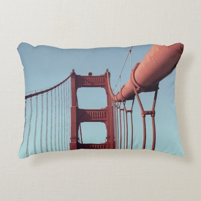 On The Golden Gate Bridge Decorative Cushion (Front)