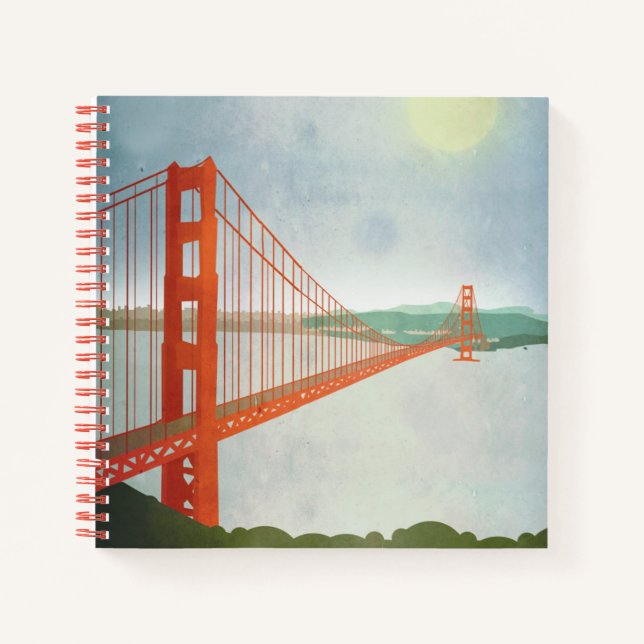 On The Golden Gate Bridge Notebook (Front)