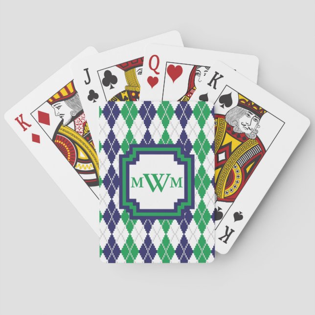On the Green Argyle Classic Playing Cards (Back)