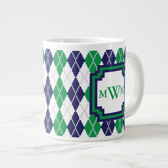 On the Green Argyle Speciality Mug (Front Right)