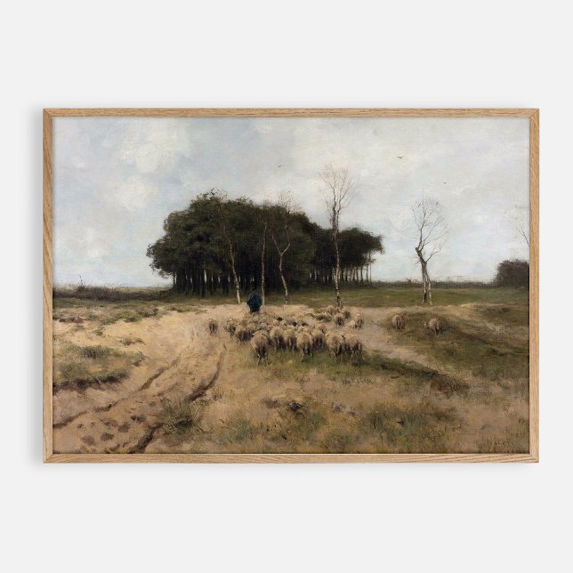 On the Heath near Laren  1887, vintage. Poster (Creator Uploaded)