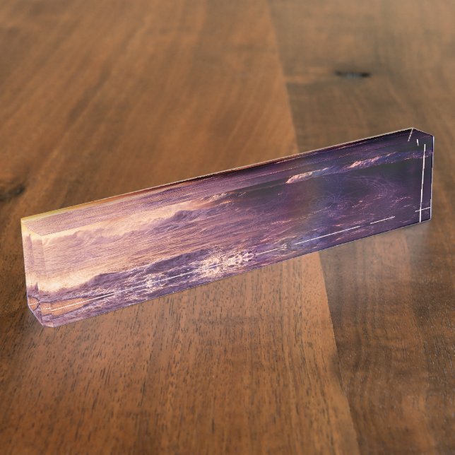 On the Horizon of the Infinite Fractalscape Nameplate (Side)