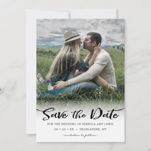 On the Horizon, Photo Save the Date Invitation (Front)