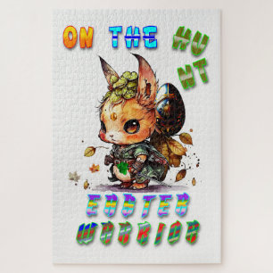 On The Hunt Easter Warrior Jigsaw Puzzle