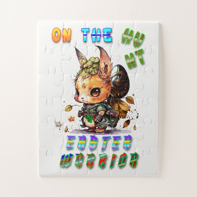On The Hunt Easter Warrior Jigsaw Puzzle (Vertical)