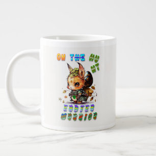 On The Hunt Easter Warrior Large Coffee Mug