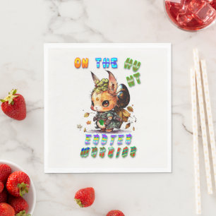On The Hunt Easter Warrior Napkin