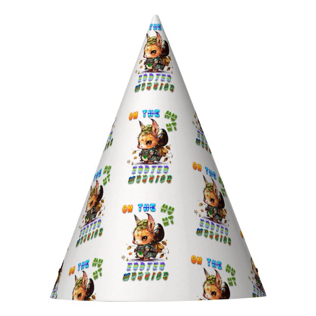 On The Hunt Easter Warrior Party Hat (Front)